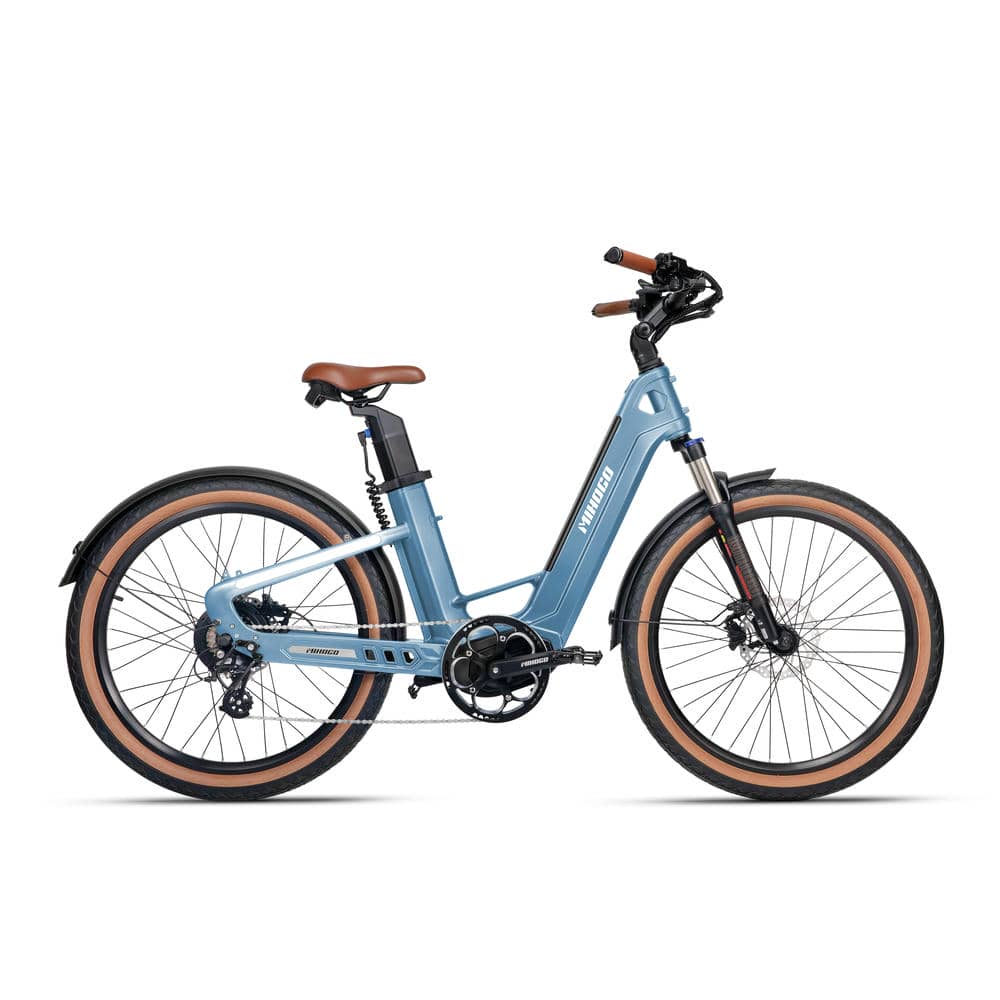 MIHOGO AIR MAX Rower Elektryczny z Włókna Węglowego z Podwójną Baterią, Inteligentną Aplikacją i Hamulcami Hydraulicznymi