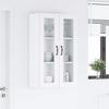 Wall Mounted Glass Cabinet PORTO White 60 x 31 x 100 cm Particleboard
