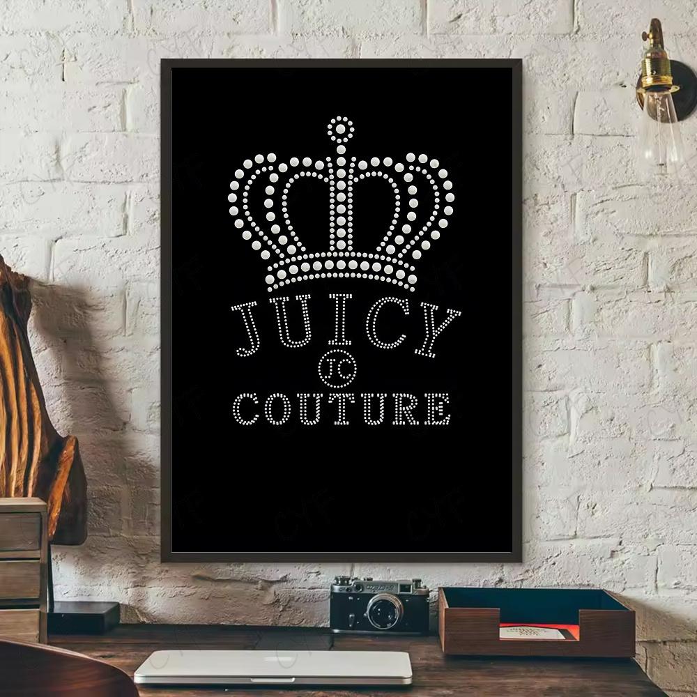 Mode Juicy Couture Poster HD 5D DIY Diamantmalerei Set Diamantstickerei Kreuzstich Heimdekoration Kunstmalerei