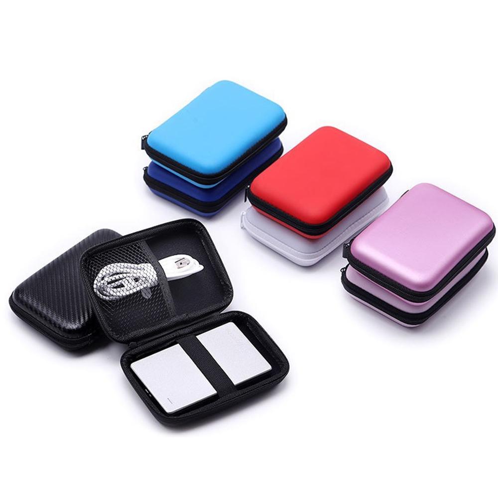 1PC Portable Mini Tech Accessory Organizer Bag, EVA Hard Shell for Earbuds, USB Drives & Chargers Home & Travel Organization