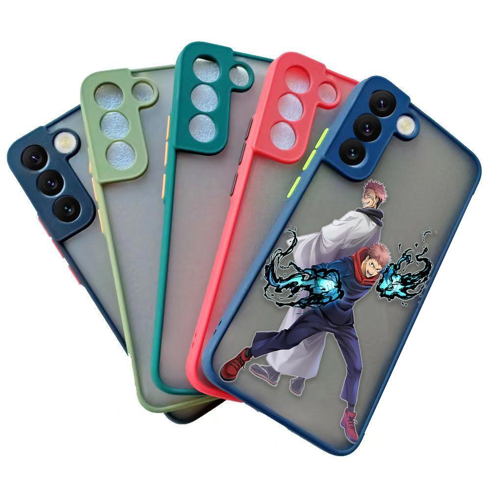 Jujutsu Kaisen Anime Shockproof Matte Case For Samsung Galaxy S22 Ultra S21 S20 FE S10 S9 S8 S10E Lite Plus 5G Shell Funda Cover