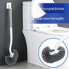 Wall-Mounted Soft Bristle Toilet Brush with Long Handle for Efficient Cleaning