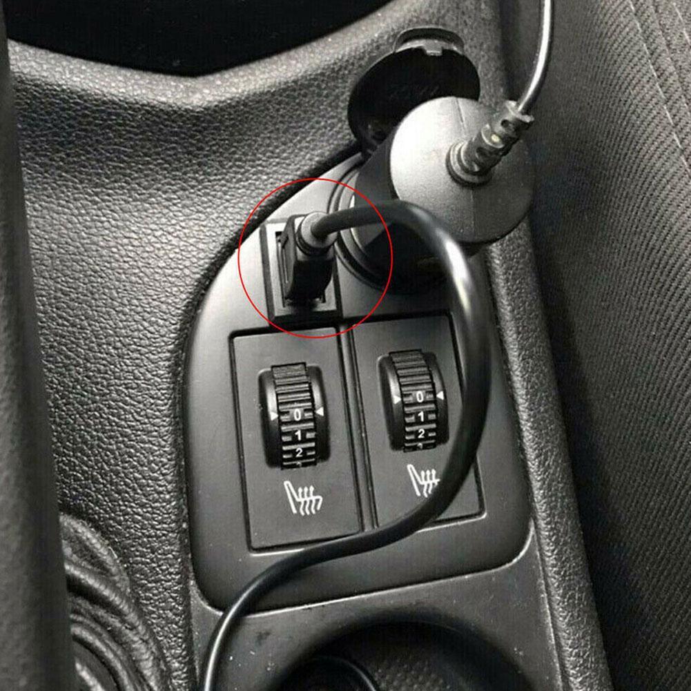 Car RV USB Socket Cabe USB2.0 Auto Car Flush Mount Extension Cord Dashboard Panel Square USB Cable 1M For Motorhome