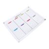 Clear Acrylic Weekly Planner with Magnets Color Label Refrigerator Dry Erase Board for Home Scheduling Office Work
