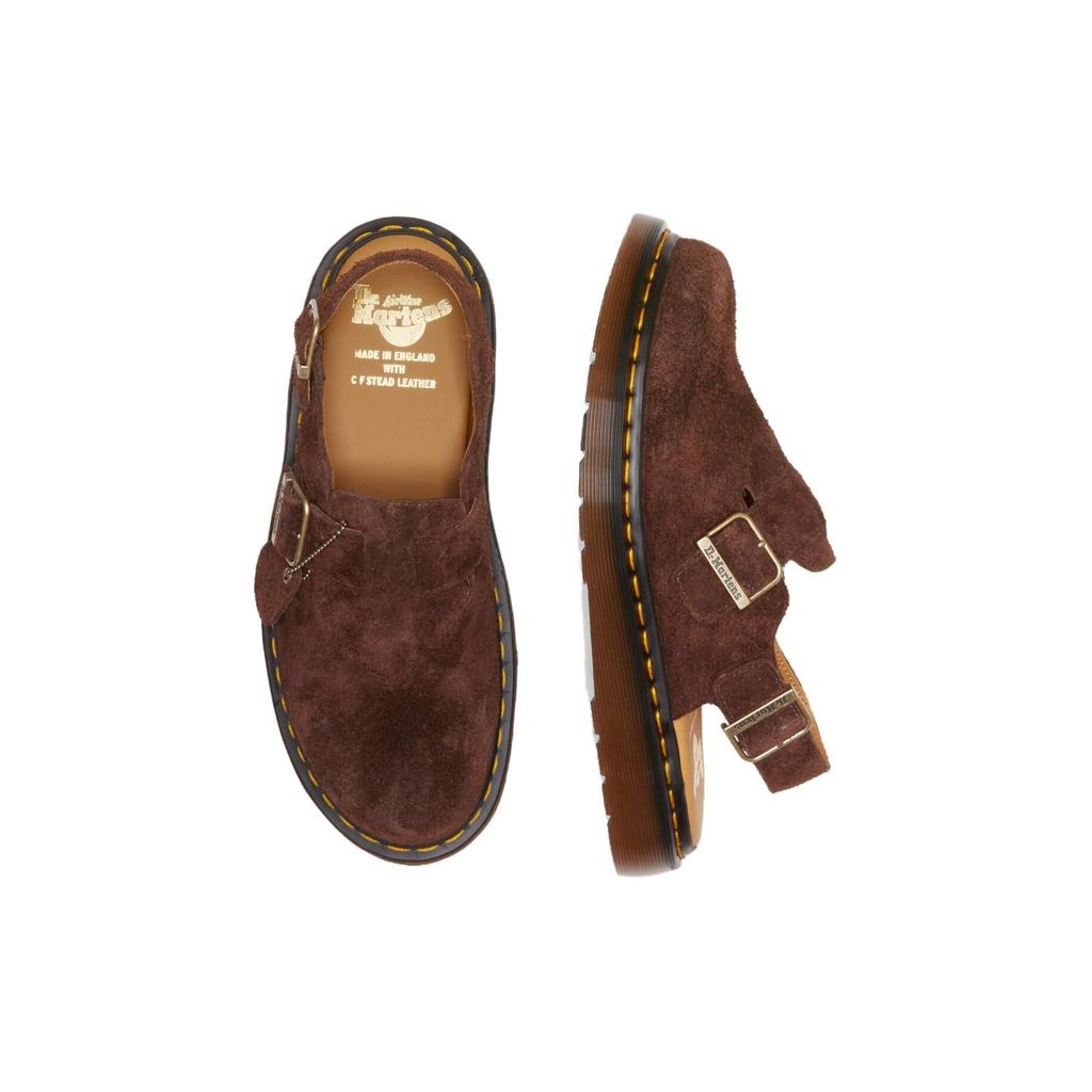 Dr. Martens Leather Fashion Comfortable Low-Top Casual Shoes Women sneaker Brown 30669201