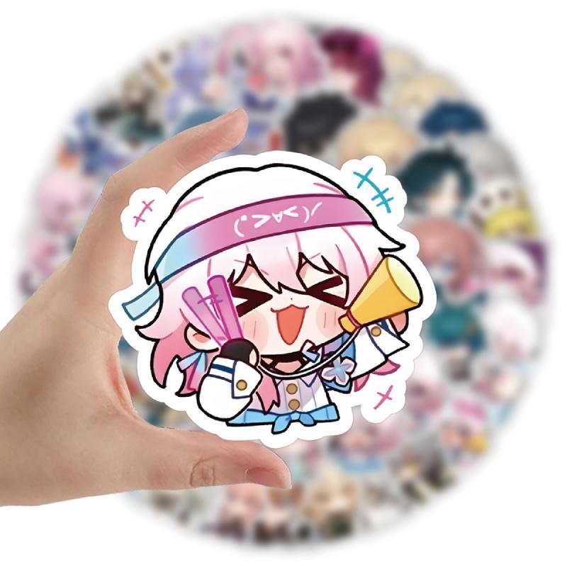 Cute Q-version Characters From Honkai Impact 3 60 High-definition Waterproof Stickers For Scrapbooking And Notebook Decoration