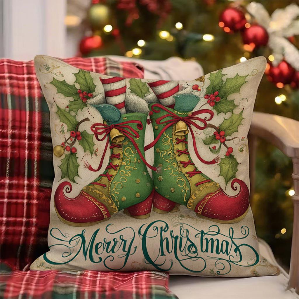 Christmas-Themed Pillowcasessuitable For Sofa Car Bedroom Decorative Cushion Cover Pillow Cover
