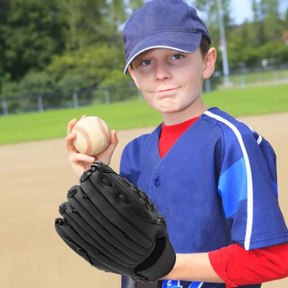 1ks tréninkové vybavení Baseballová rukavice Baseballová tréninková softballová soutěžní rukavice pro děti