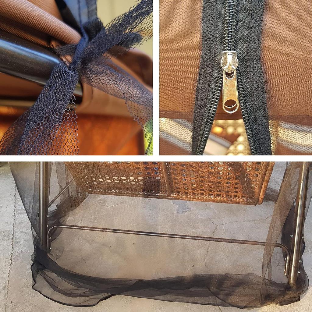 Mosquito Net For Outdoor Swing Fishing Garden Simple Installation Sunshade Easy Setup Swing Chair Mosquito Netting Outdoor Equipment