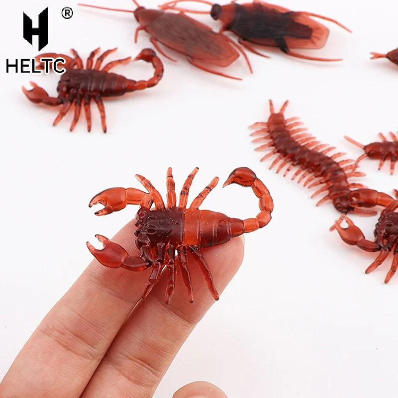 Realistic Plastic Fake Bug Trick Toys Insects Halloween Prank Toy Cockroaches Spiders Worms Kids April Fool's Day Prank Gifts