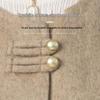 Women's Chinese-Style Wool-Blend Stand-Collar Jacket