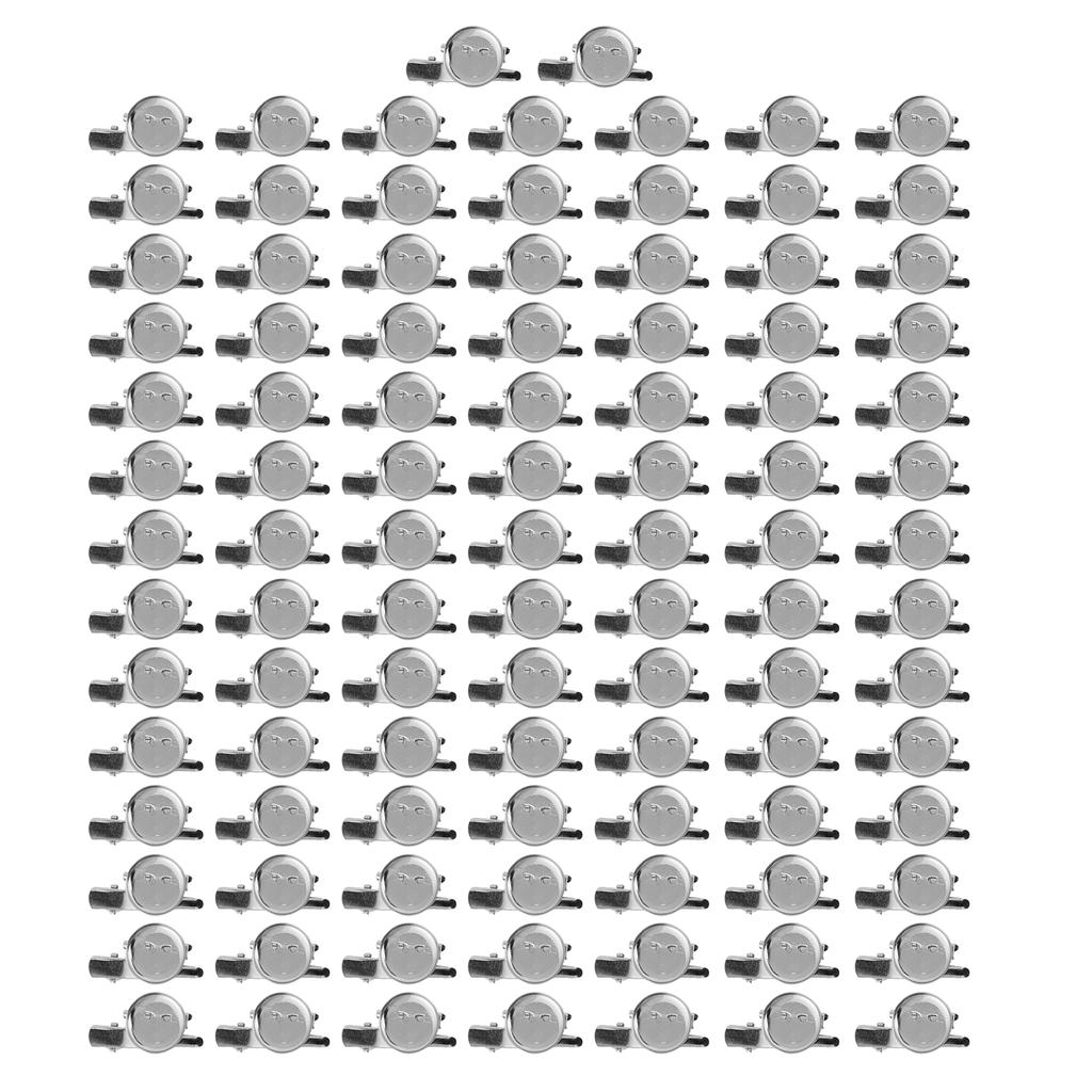 100 ks Prázné kovové odznaky s knoflíkem, pevné, odolné, opakovaně použitelné, široké použití, vlastní odznaky s knoflíkem