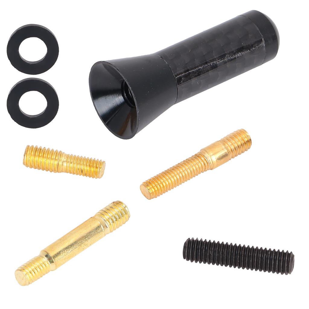 3.5cm1.4in Antenna Short Aluminium Alloy Carbon Fiber Automobile Modification Universal