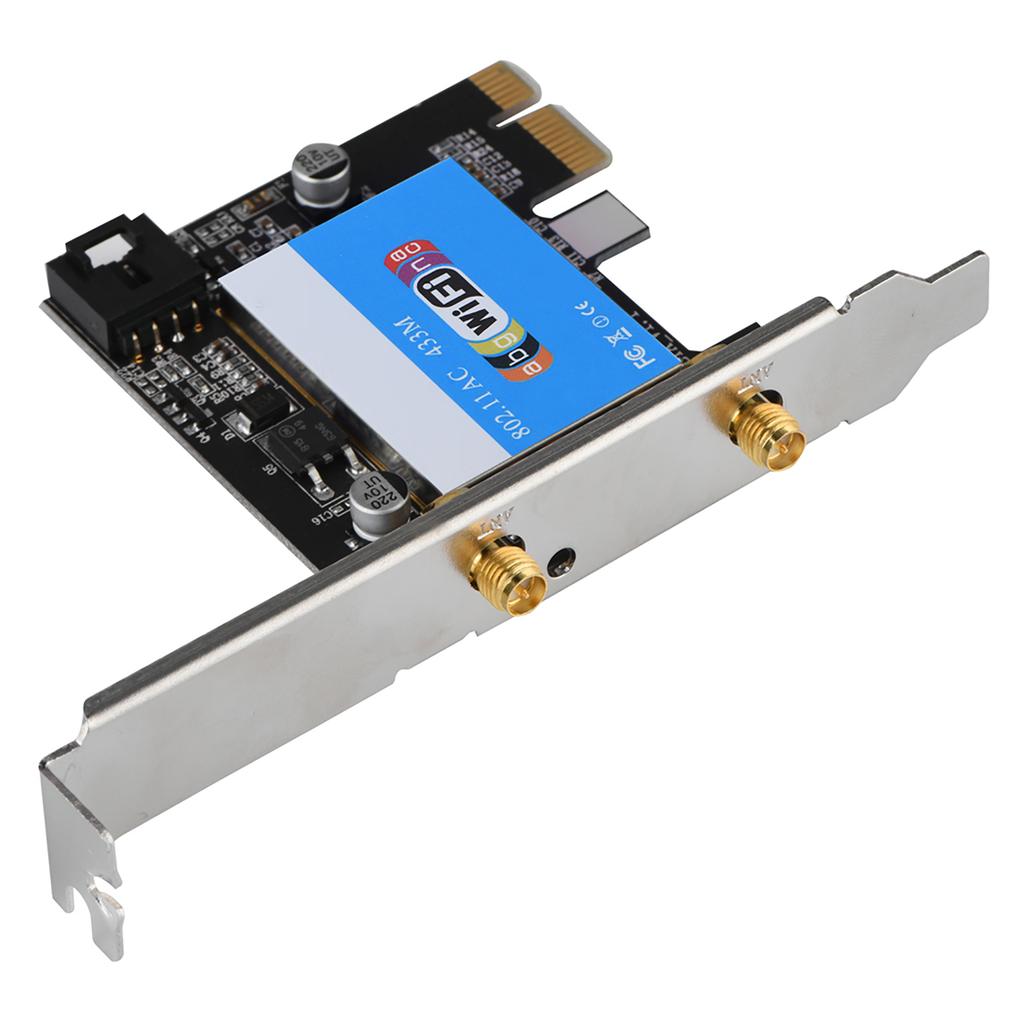 PCIE Network Card 433Mbps Dual Band 2.4g 5G for Bluetooth 4.0 for Bluetooth Network Card for Desktop
