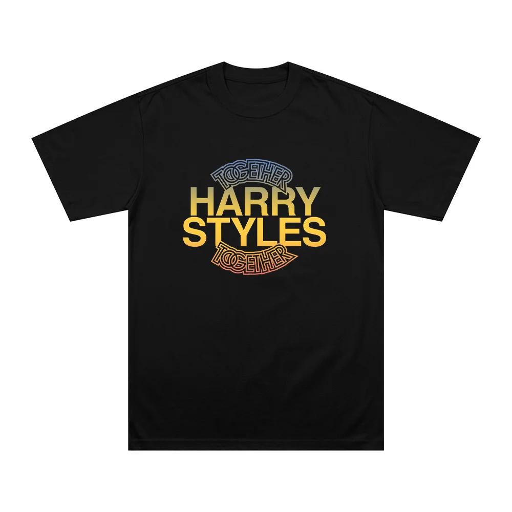 

HarryStyle Together Graphic Print T Shirts Y2k Harajuku Streetwear Unisex and Women Short Sleeved Fashion New Cotton Loose Clothing S