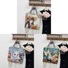 Artic National Style Canvas Tote Bag With Embroidered Butterfly For Daily Use