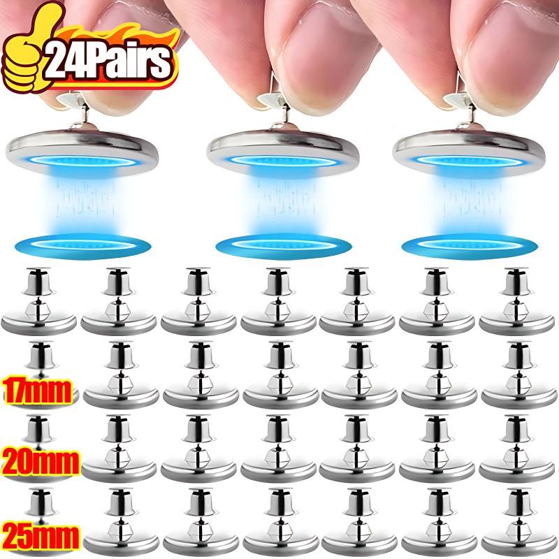 Magnetic Curtain Button Detachable Self-Adhesive Magnetic Patch for Light Blocking Drapes Shower Curtain Closure Buckle Fastener