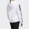 adidas Neo W ESNTL 3S WB Women's Hooded Windbreaker White Black FP7472