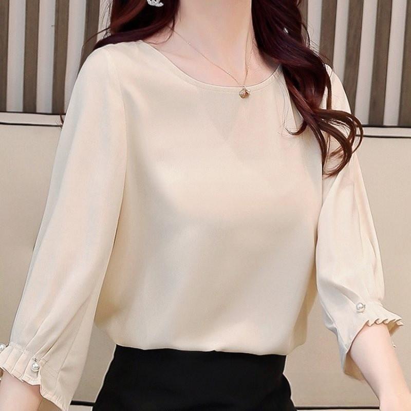 Abstract Chic Blouse With Modale Fabric For Office Work And Casual Wear