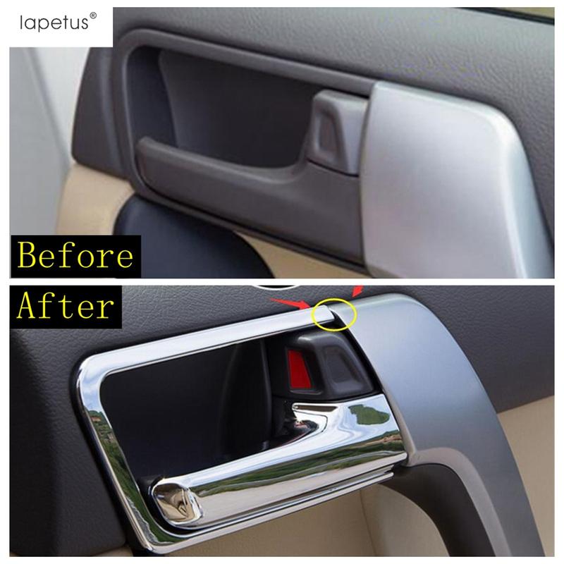 Car Inner Door Handle Bowl Decoration Cover Trim For Toyota Land Cruiser Prado FJ150 150 2010 - Matte Accessories Interior