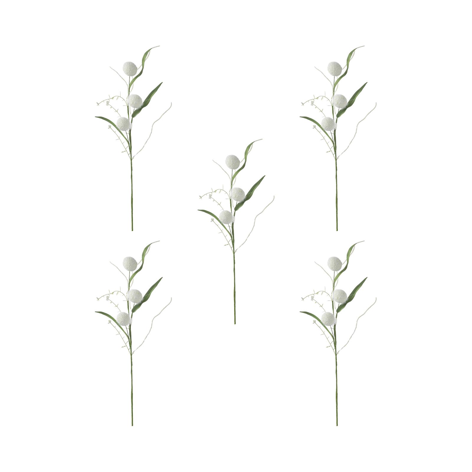 

3 Ball Artificial Flowers, Flower Ball Floral Decorations, Wedding Bouquets, Aisle Flowers One Size білий