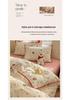 Fresh Spring/Autumn Cotton Girlish Bedding: 3-Piece Duvet Cover and Sheet Set, All-Season Comfort