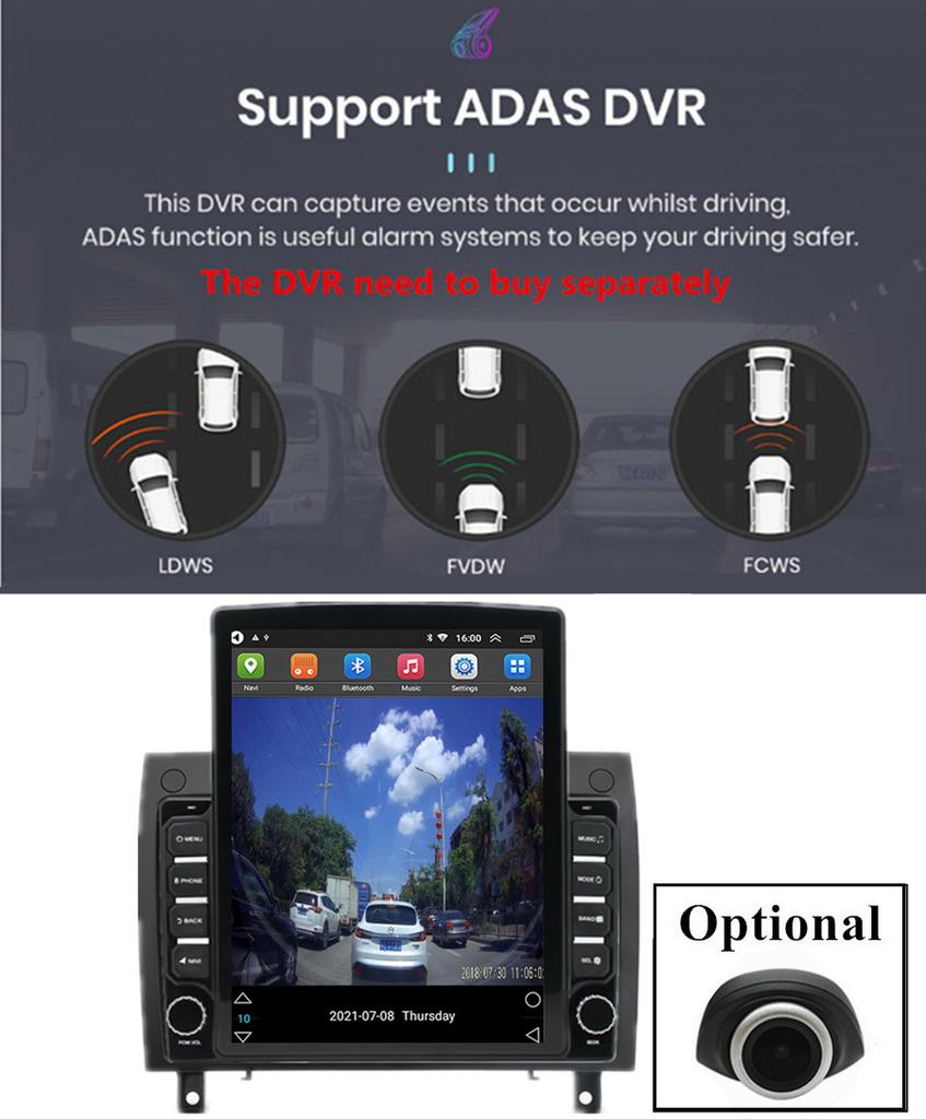 9.7" 2+32G Stereo Radio GPS WiFi Support For Benz SLK Class R171 Carplay 2004-10