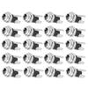 20Pcs DC Power Supply Female Jack Socket W 5.5x2.1MM Thread Nut Panel Mount Connector DC025M