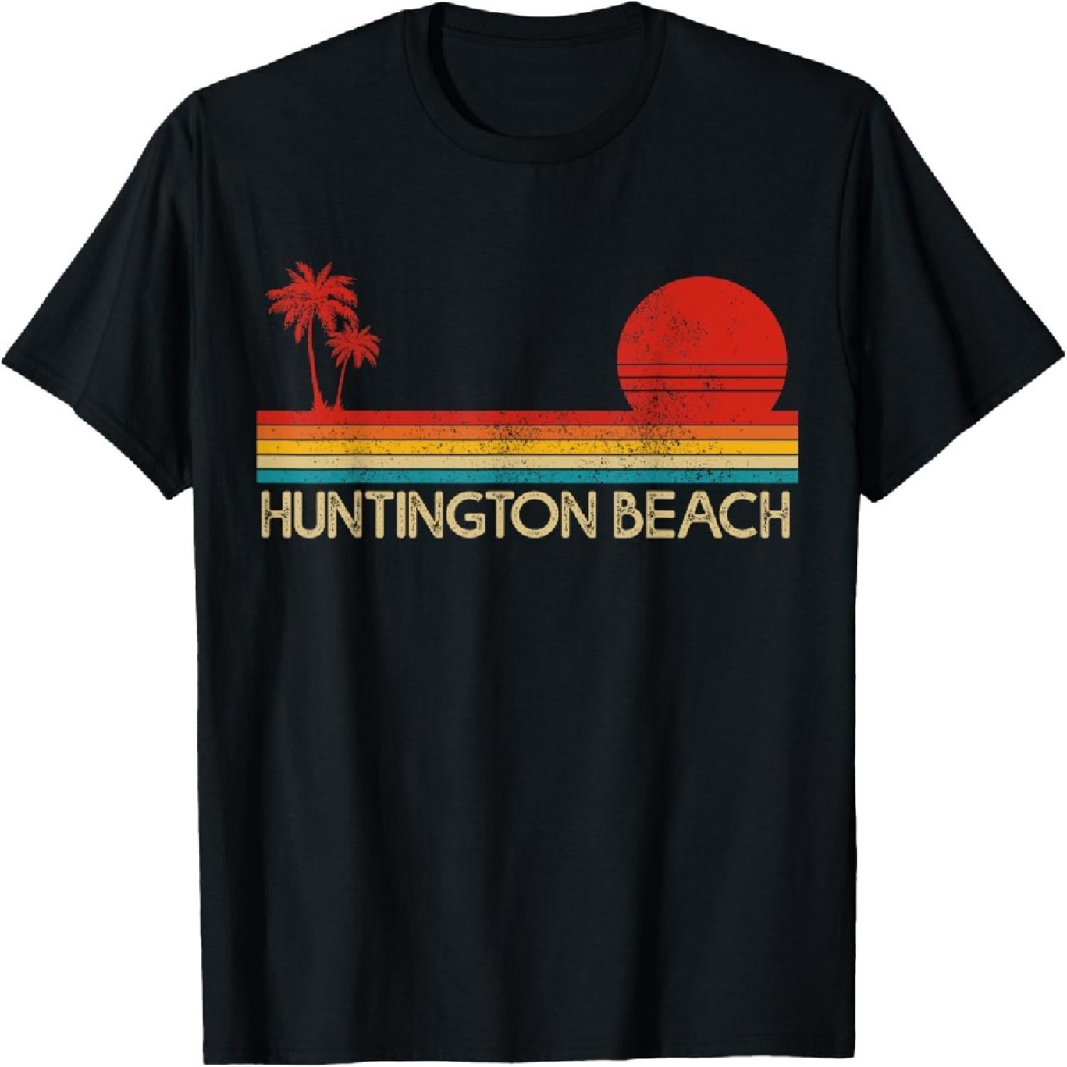 CA Surfer Retro Sunset Vintage T-Shirt S