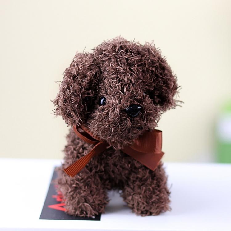 Lovely Dog Keychain Compact Handbag Pendant Stuffed Animal Dog Toy for Key