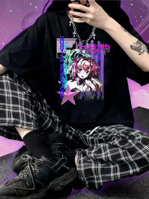 Glitch-Style T-Shirt (Standard & Oversized) 4XL