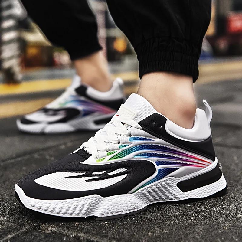 Neue 2024 Luxusmode Bunte Freizeitschuhe Herren Atmungsaktiv Vielseitig Sportschuhe Jugendtrend Outdoor Laufschuhe Sneaker