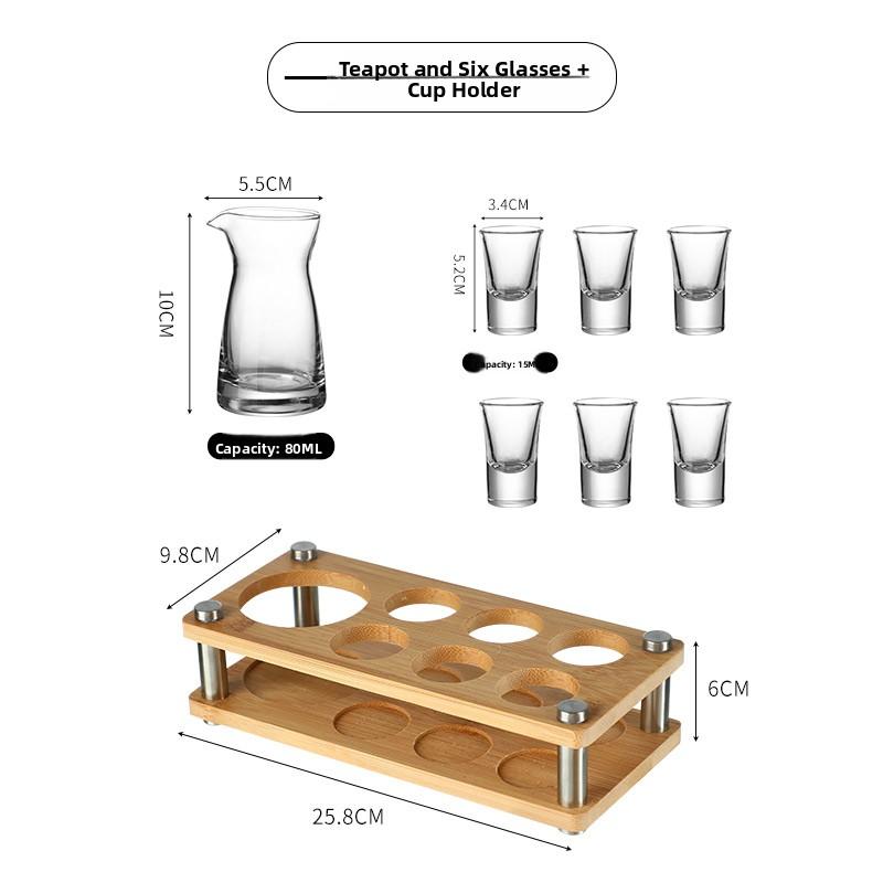 Luxury Small Whiskey Glasses Set Home Use Bullet Cup Pouring Vessel Premium Quality Glassware for Fine Wine And Spirit Tasting