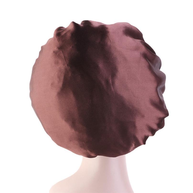 Reusable Bathroom Supplies Shower Caps Waterproof Satin Hair Cap Thicken Head Cover
