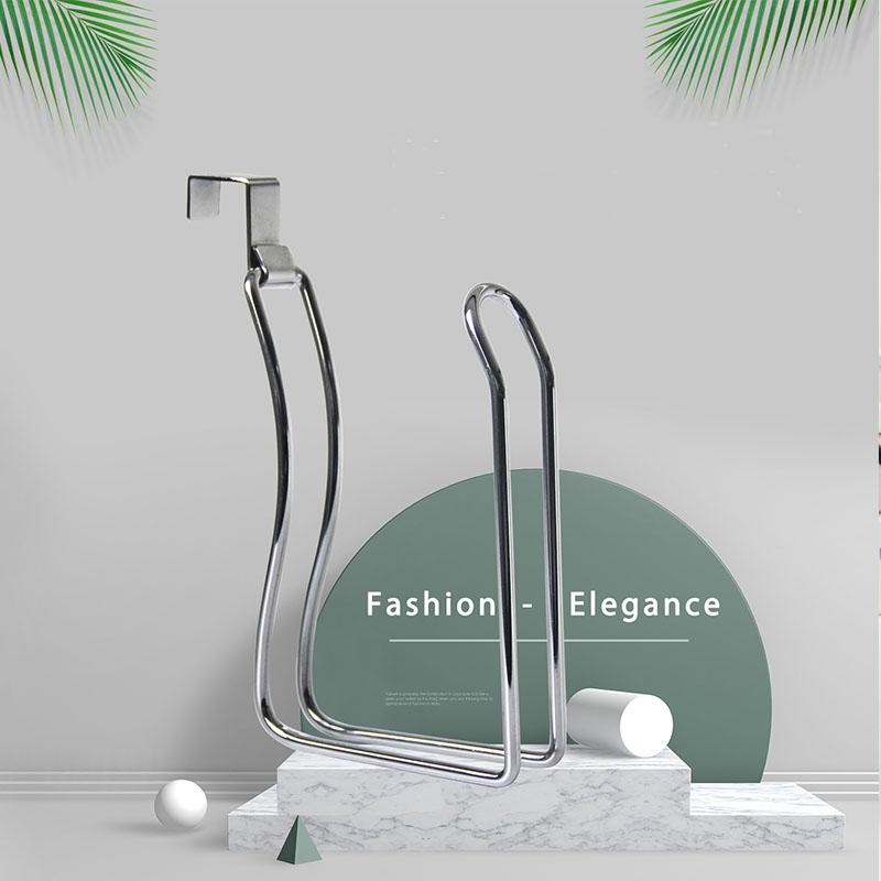 Over The Cabinet Door Paper Towel Holder Stainless Steel Hanging Toilet Roll Holder For Kitchen Bathroom No Drilling