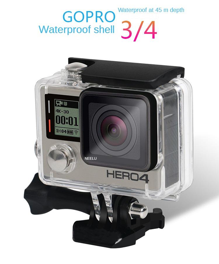Go Pro Accessories Waterproof Housing Case for Gopro Hero 3+ / 4 Underwater Diving Protective Cover