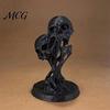 Abstract Skull Ornament Integrated Molding Process Figure, 3D Printed Double Art Ornament, Fluid Exquisite Detail Statue Statue, Dark Style Decoration