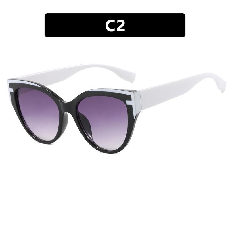 Personality Exquisite Cat Eye Sunglasses Women Men High End Simple Artistic Sense Sun Glasses Climbing Camping Beach Party Shade Glasses