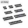 5PCS Round Pin DIP IC Socket Assorted Sizes DIP6 DIP8 DIP14 DIP20 DIP24 Narrow / Wide DIP28 Narrow for PCB DIY Electronics