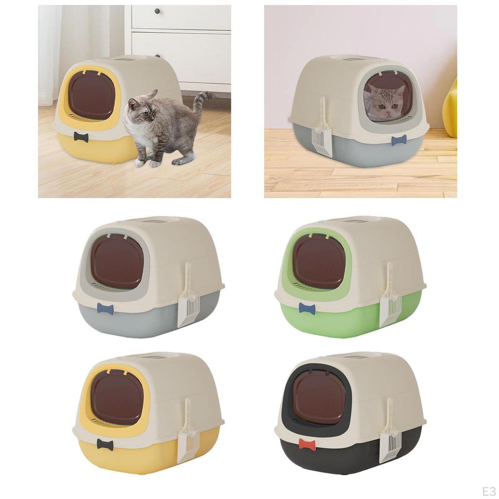 Katzentoilette mit Haube Versiegelt und Abgedeckt Geruchlos für Wohnungskatzen Groß Abnehmbar