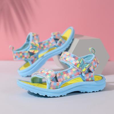 2025 Sommer neue EVA rutschfeste weichsohlige Mädchenschuhe Mädchensandalen Prinzessinnenstil Kindermode Strandschuhe