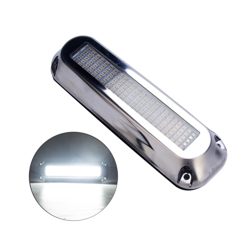 Marine LED Boat Light 60W 120 LED Waterproof Underwater Courtesy Light Sailboats Pontoon Transom Light