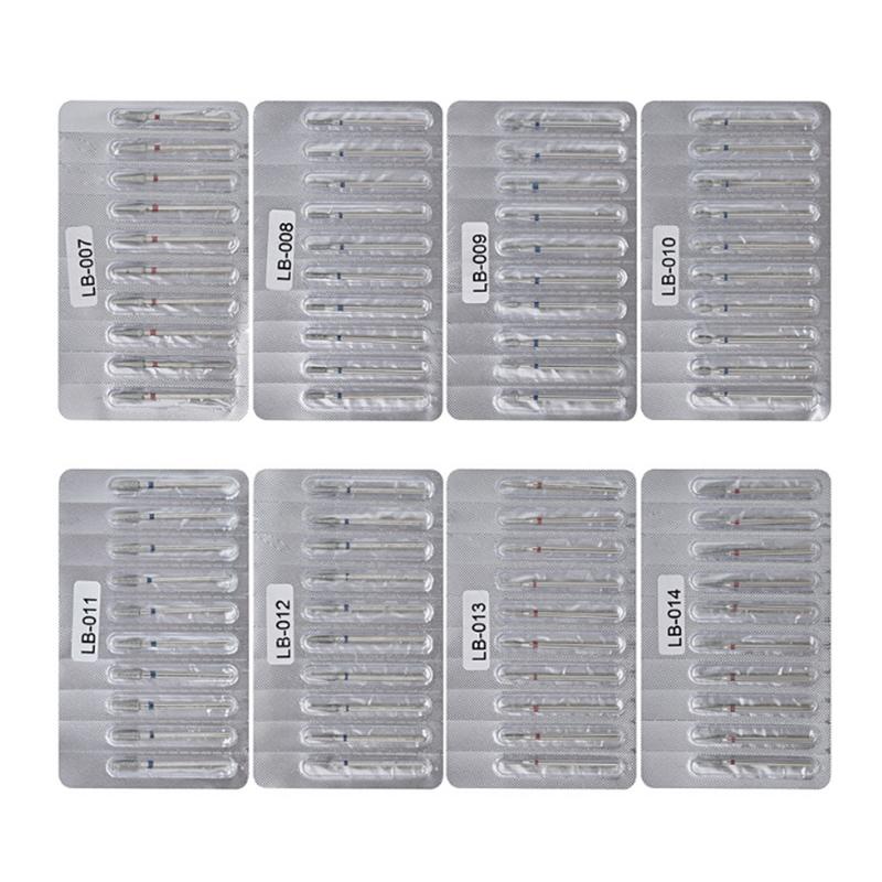 10Pcs/Bag Diamond Milling Cutter For Manicure Electric Nail Drill Bits Accessory Pedicure Machine Nail File Gel Remover Tool