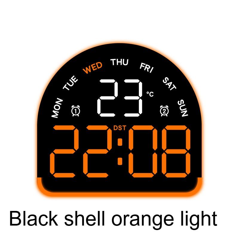 Nordic LED Display Electronic Alarm Clock Creative Ambient Light Multi-functional Decorative Table Clock Bedroom Wake-up Watch