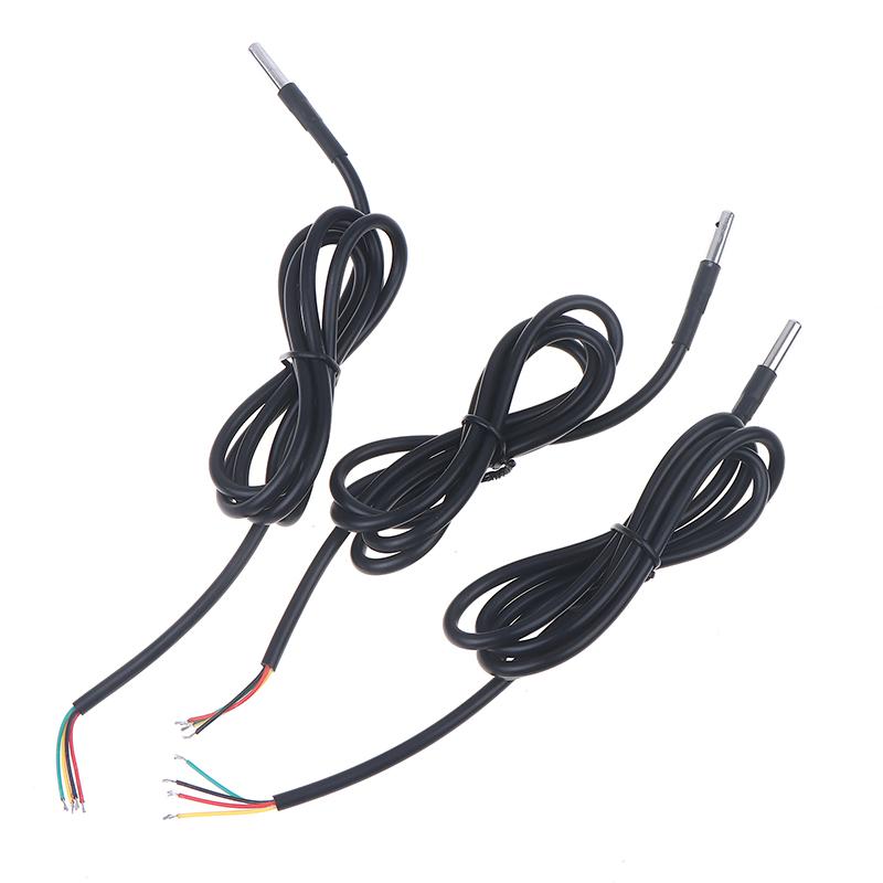 CCA8-1Pcs Waterproof Stainless Steel IIC Module Digital I2C Probe 1/2/3 Meters SHT20 SHT30 SHT40 Temperature And Humidity Sensor