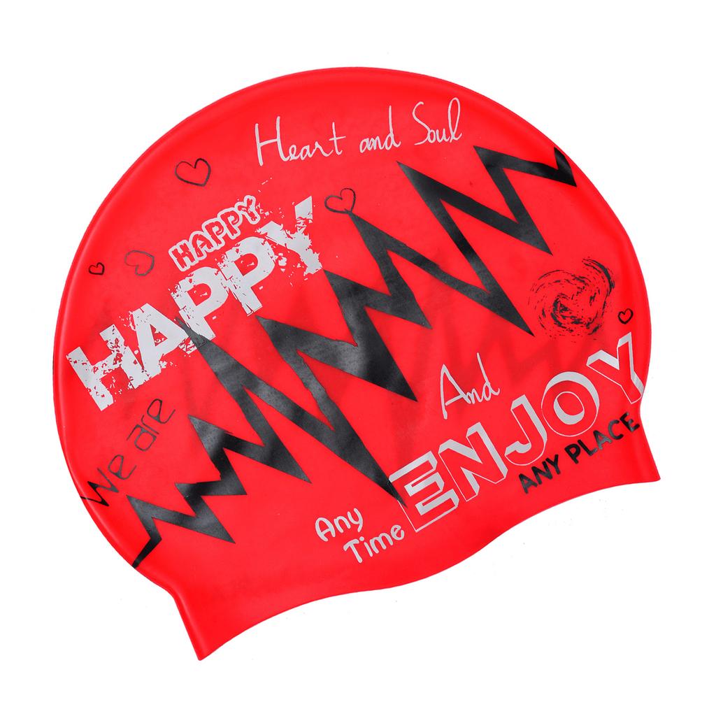 High Elastic Silicone Swim Cap for Adults Long or Short Hair Ergonomic Designs Waterproof Swimming Cap Swim Pool Hat