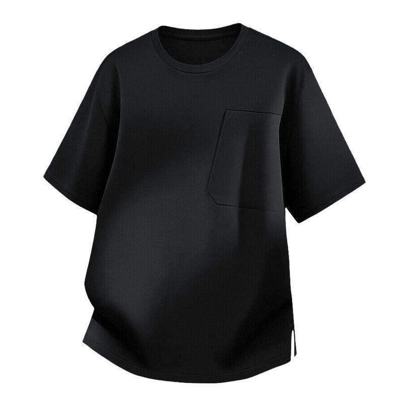 2026 Summer Men's Ice Silk Quick-Dry Sports Tee: Short Sleeve, Trendy, High-End, Round Neck