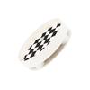 Round Storage Organizer Tray Checkerboard Design Plate Container Tray for Fruit Perfume Jewelry White, Small