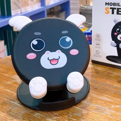Creative Space-saving Portable Mobile Phone Rack Cute Cartoon Desktop Tablet Lifting Bracket for Table