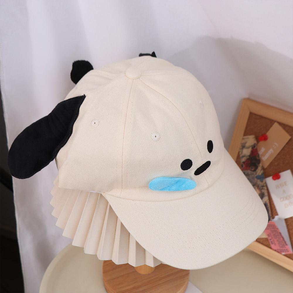 Runny Nose Dog Baseball Cap Korean Style Peaked Cap Casual Cartoon Sun Hat Men